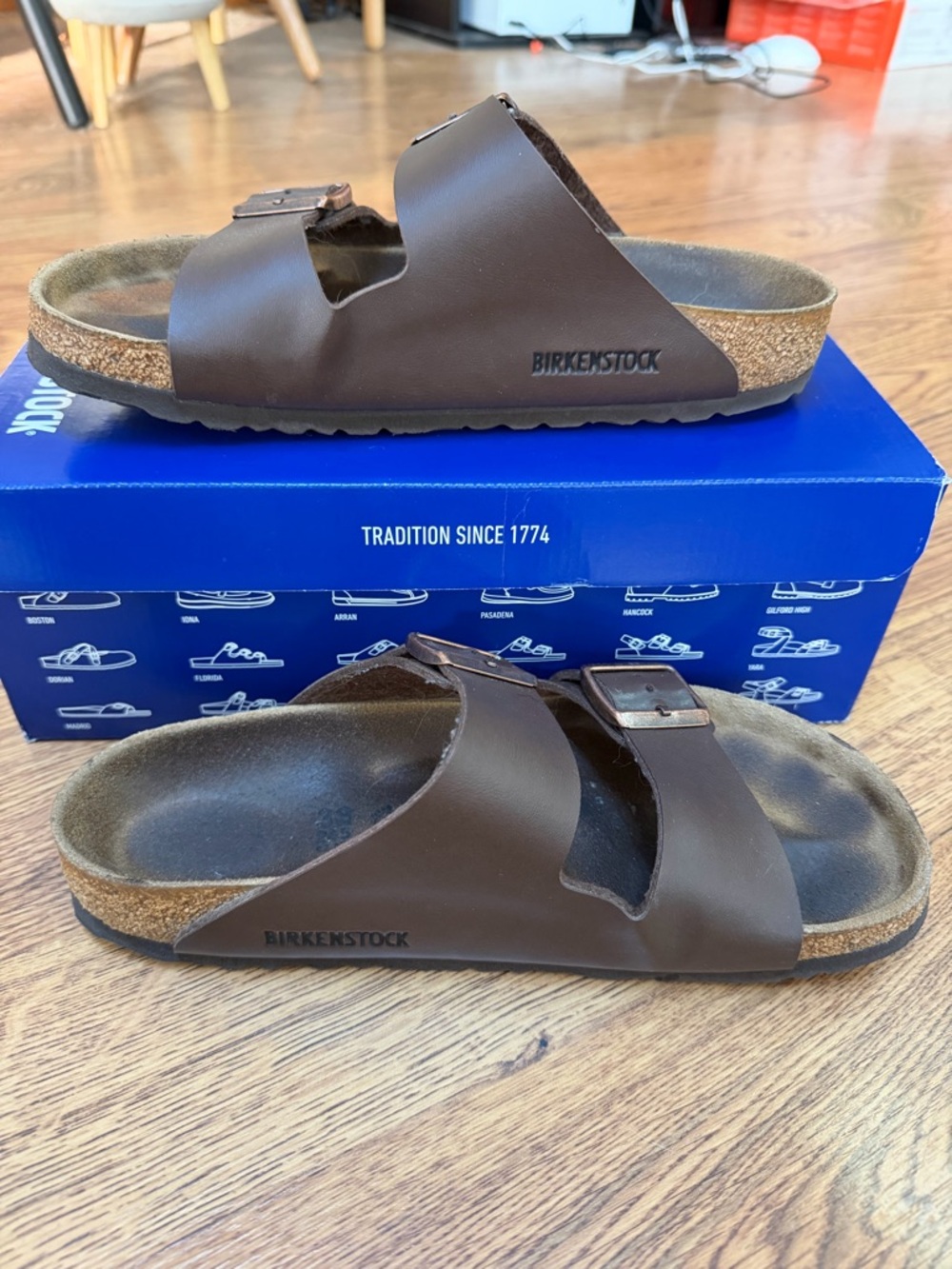 Birkinstock Arizona BS dark brown sz 38 - Picture 3 of 10